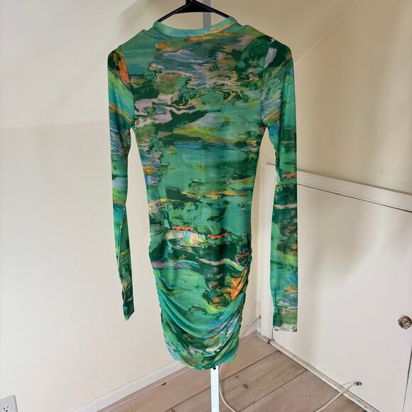 AFRM Green Multicolor Mini Dress - Picture 3 of 8